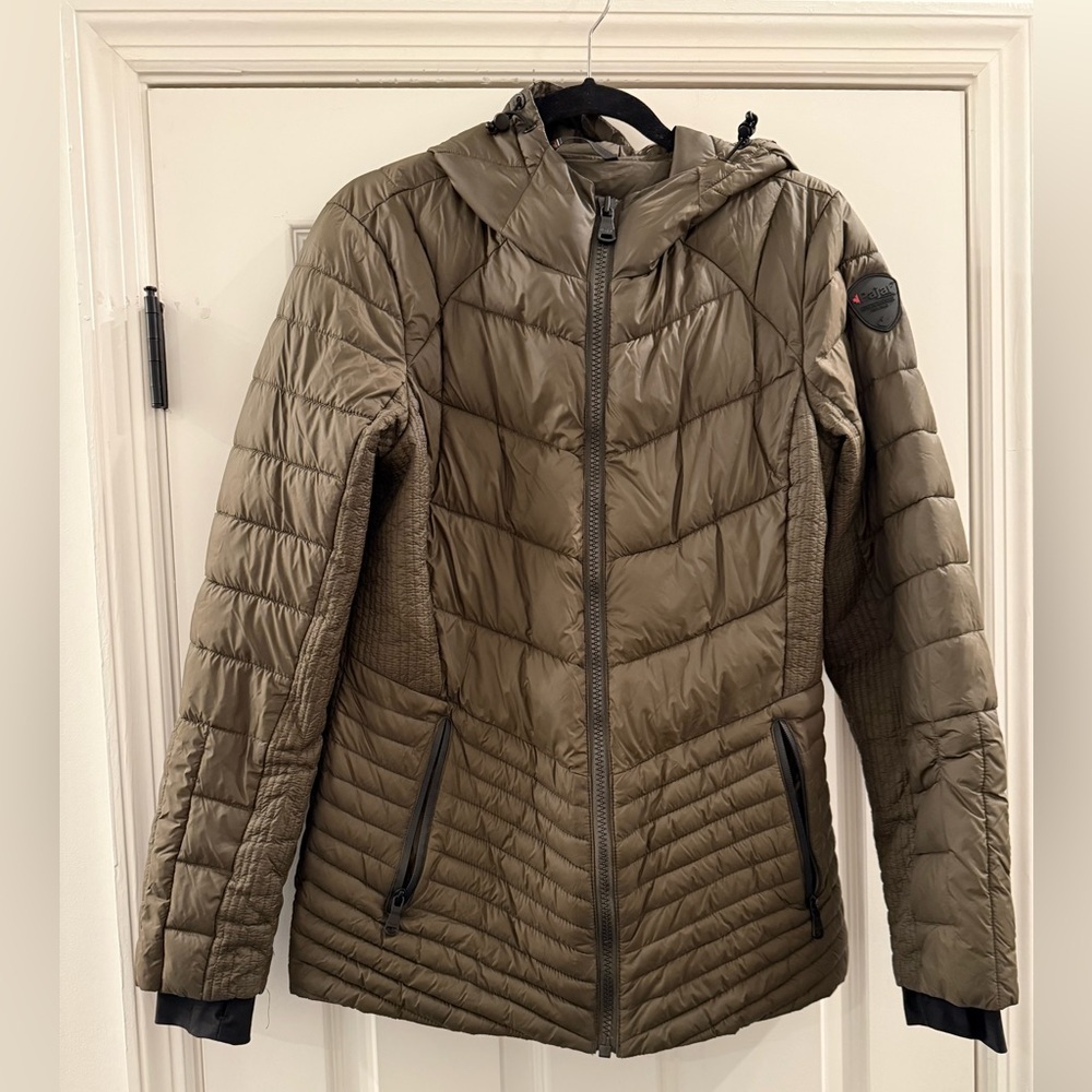 Pajar Canada Sunnybrooke Light Weight Core Fit Puffer Coat Jacket Olive Large